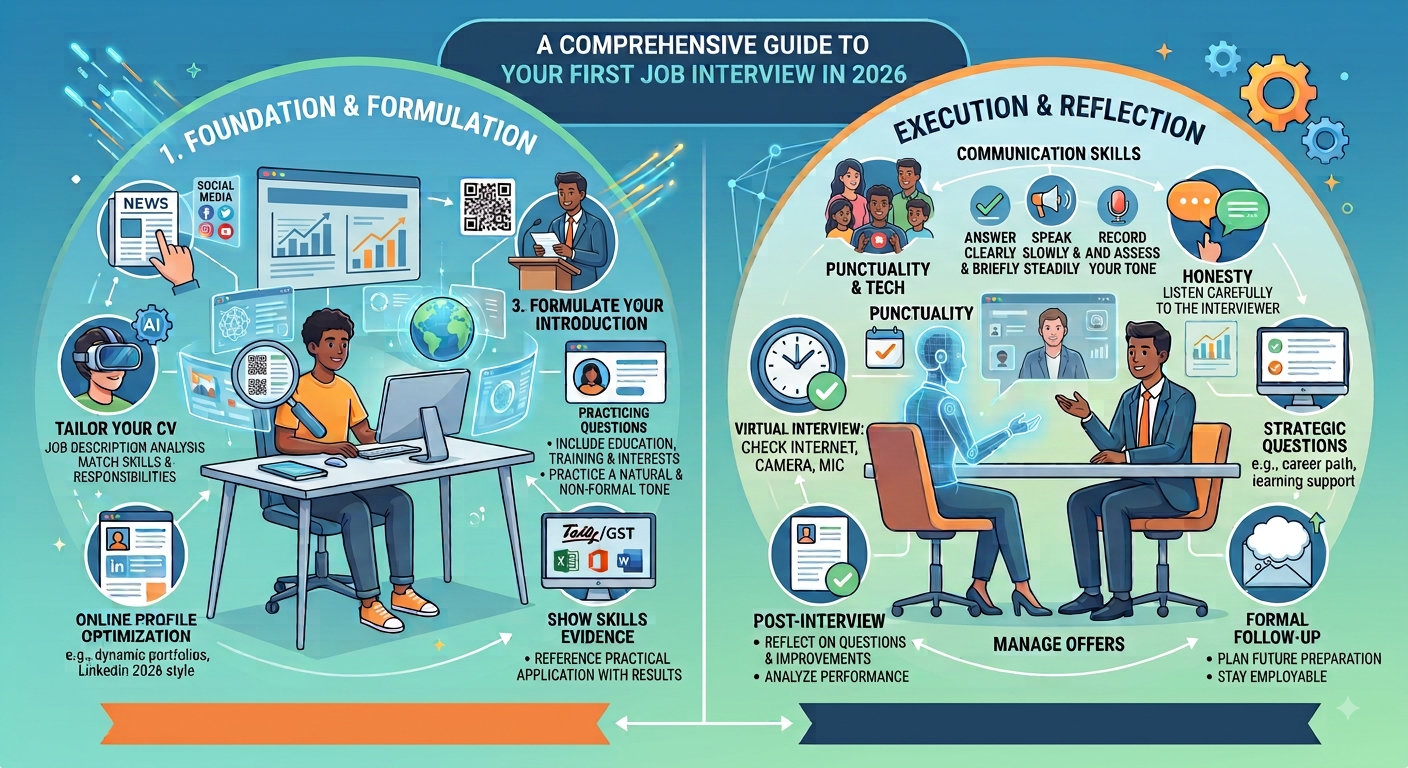 a comprahensive guide to first job interview